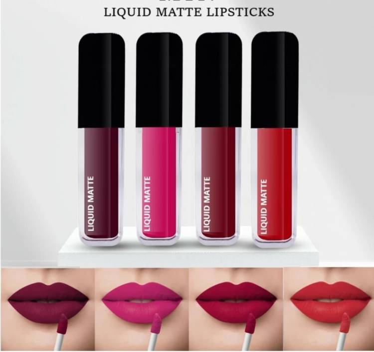 BLUEFUSION Beauty Super Stay Water Proof Sensational Liquid Matte Lipstick,B Price in India