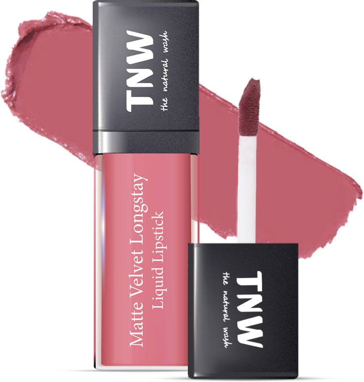 TNW-The Natural Wash Matte Velvet Longstay Liquid Lipstick | Pinktastic | Pink Price in India