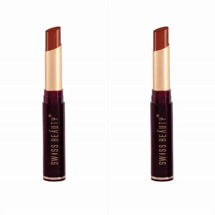 SWISS BEAUTY Non-Transfer Matte Lipstick (SB-209-11) Pack of 2 Price in India