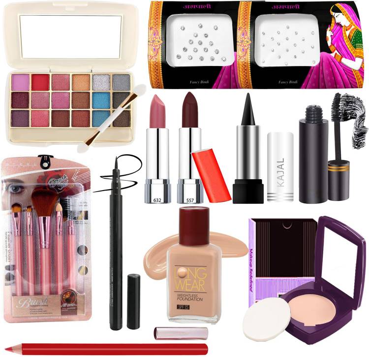 G4U 16Pcs Pack Classics Cute & Bold Makeup Kit Set For Girls/Women 26j2022A25 Price in India