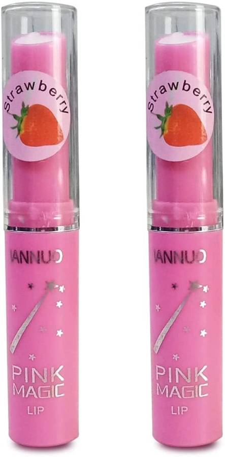 EVERCHARM Pink Magic Lipbalm-Magic-Pink_Combo-02 Strawberry Price in India