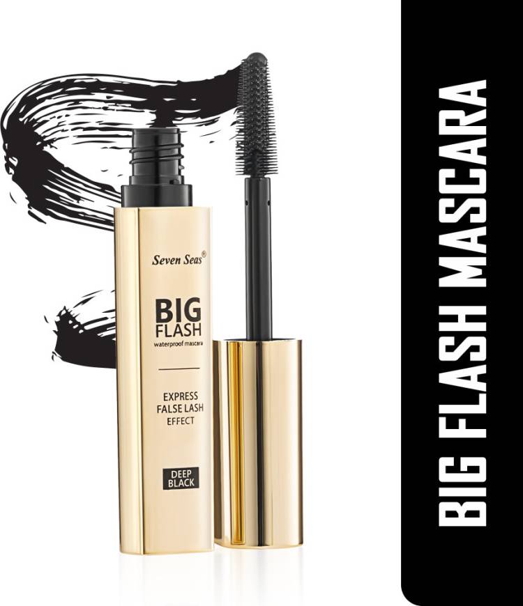 Seven Seas Big Flash Eye Mascara Smudge & Water Proof Deep Black 6 ml Price in India