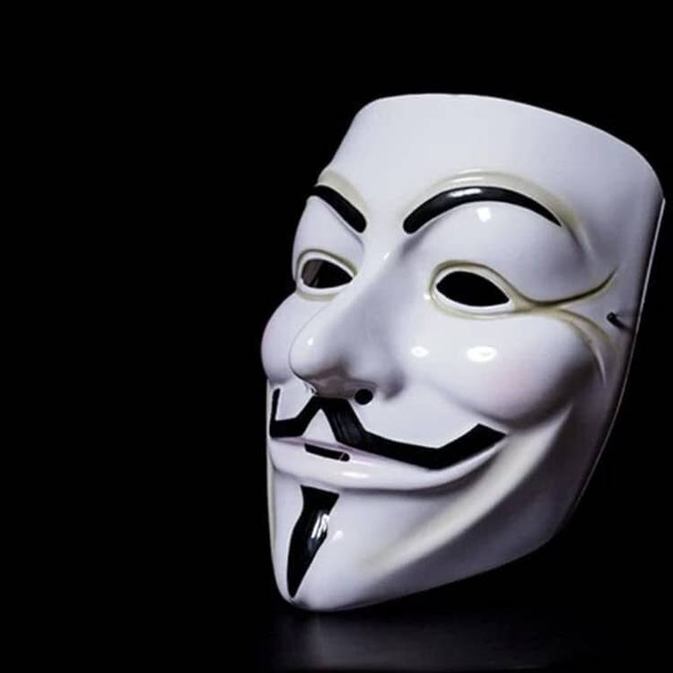 Orama V for Vendetta plastic white face party mask & joker mask