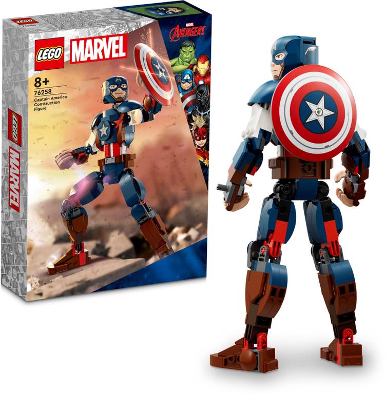 LEGO Marvel Super Heroes Captain America Construction Figure (310 Blocks) Model Building Kit