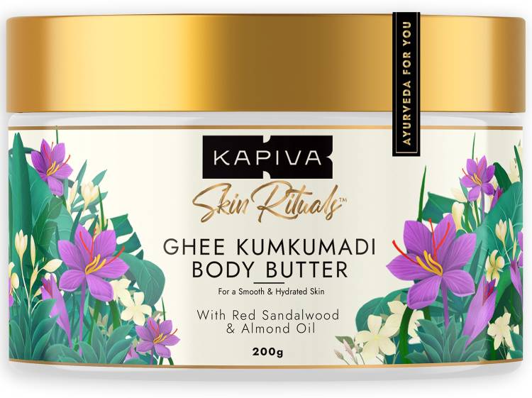 Kapiva Ghee Kumkumadi Body Butter | 100 times Washed Ghee For 24 Hours Moisturization Price in India