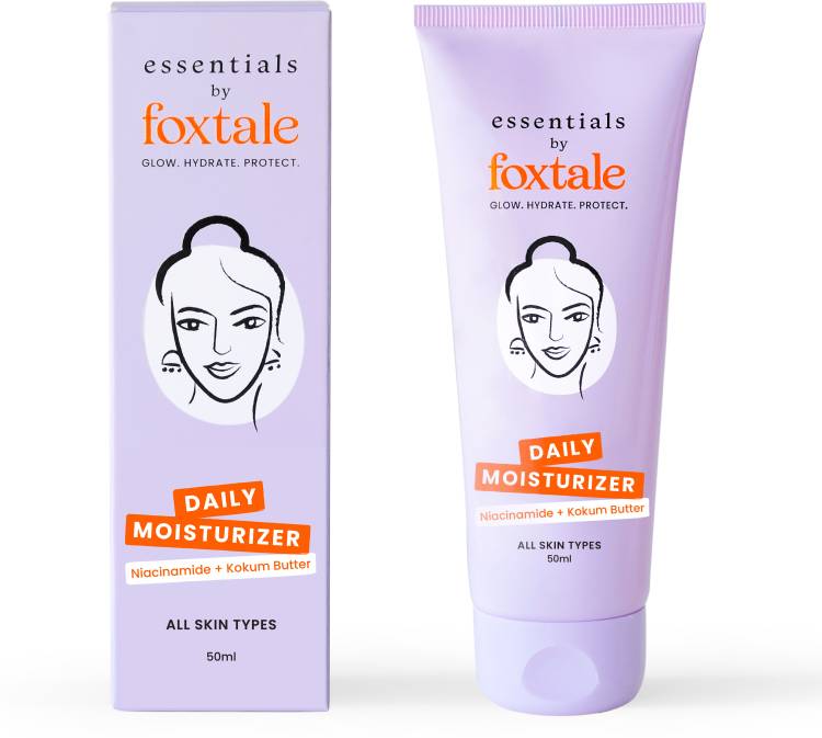 Foxtale Essentials Daily Moisturizer For Face | Makes you Glow | All Skin Types - 50ml Price in India