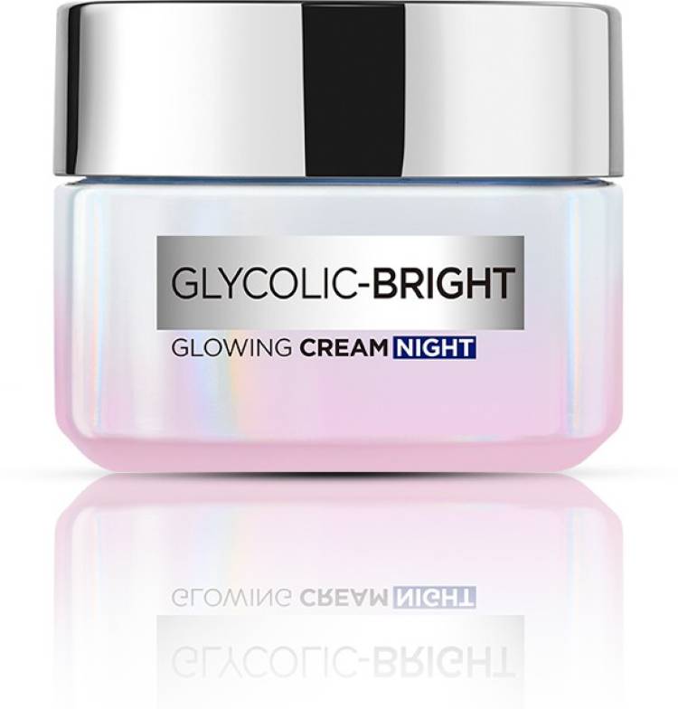 L'Oréal Paris Glycolic Bright Glowing Night Cream | Dark Spot Removal & Glowing Skin, 15ml Price in India