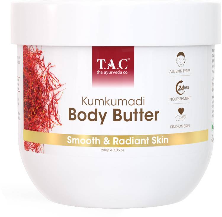TAC - The Ayurveda Co. Kumkumadi Body Butter With Sandlwood, Shea Butter For Smooth & Moisturized Skin Price in India