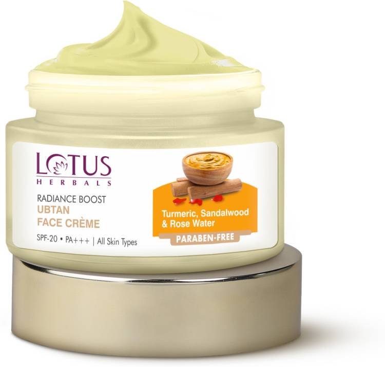 LOTUS HERBALS Radiance Boost Ubtan Face Cream SPF 20|Glowing Skin|Reducing Dark Spots Price in India