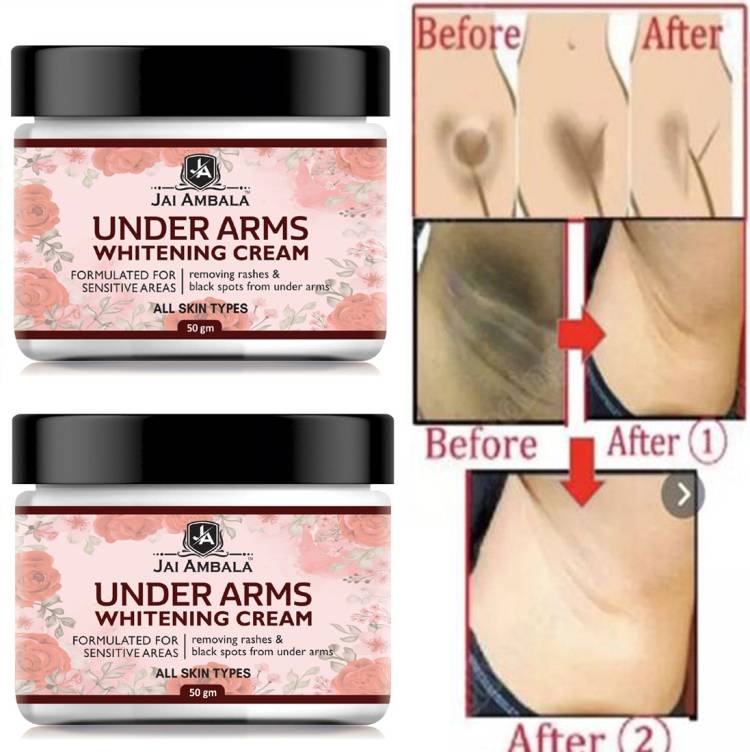Jai Ambala Dark Underarm Whitening & Brightening Cream For Dark Spot Removal-50gm-2-Jar- Price in India