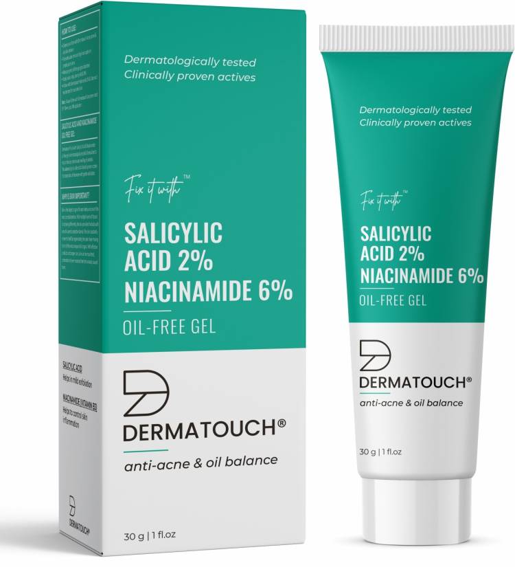 Dermatouch Salicylic Acid 2% Niacinamide 6% Anti-Acne Oil-Free Gel For Acne & Oil Balancing Price in India