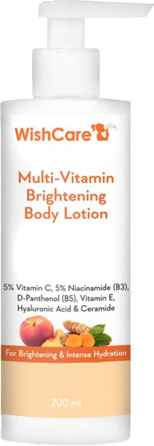 WishCare Multi-Vitamin Brightening Body Lotion - 5% Vitamin C,5% Niacinamide & Turmeric Price in India