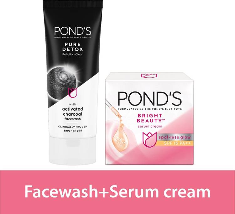POND's Bright Beauty Fairness Cream & Pure Detox Face Wash Price in India
