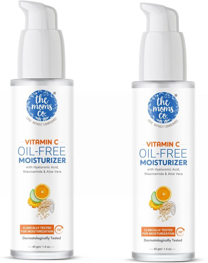 The Moms Co. Vitamin C Oil Free Moisturizer | Lightweight-Non Sticky | Visibly Brighter Skin Price in India