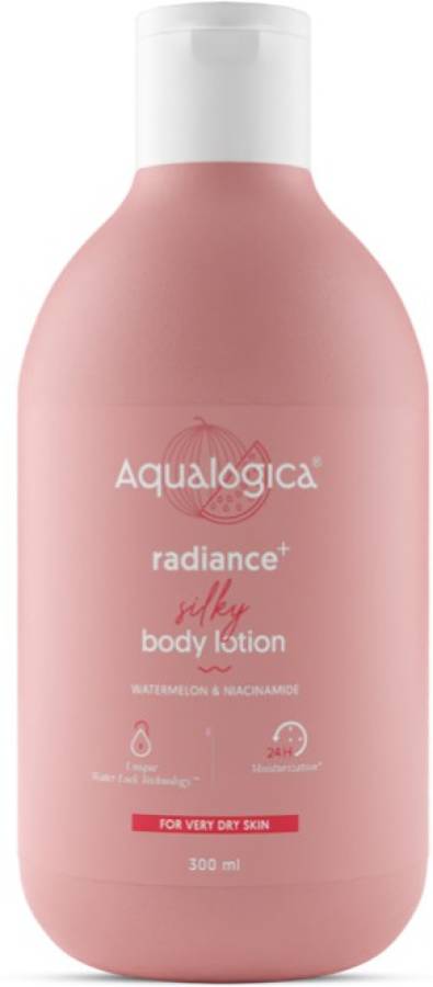 Aqualogica Radiance+ Silky Body Lotion with Watermelon & Niacinamide | For Dry Skin 300 ml Price in India