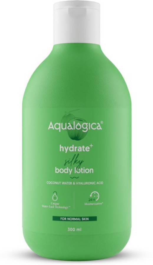 Aqualogica Hydrate+ Silky Body Lotion with Coconut Water & Hyaluronic Acid 300 ml Price in India