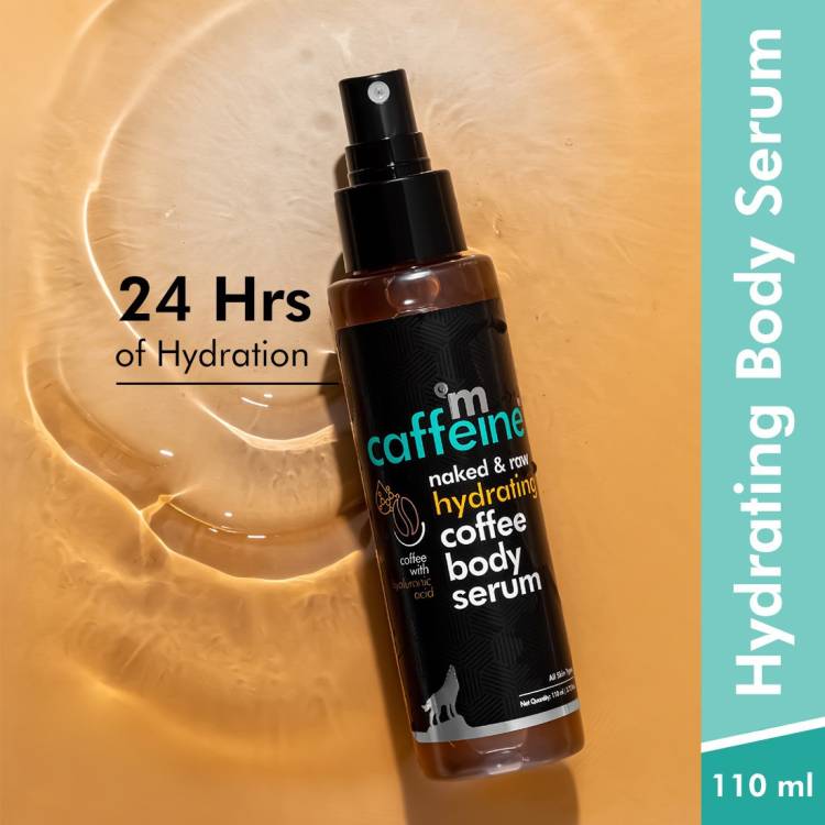 mCaffeine Hydrating Coffee Body Serum with Hyaluronic Acid - Repairs Skin & Dark Spots Price in India