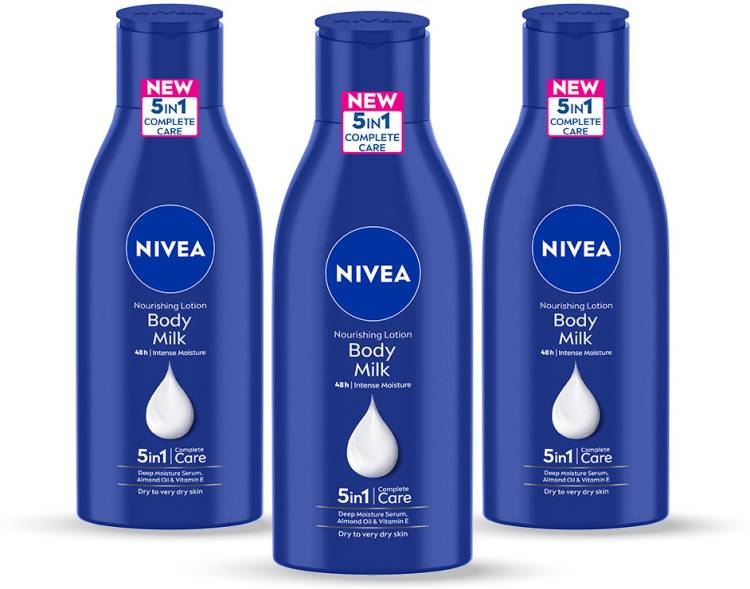 NIVEA Body Milk Nourishing Body Lotion 120ml Pack of 3 (360 ml) Price in India