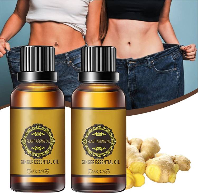 Barbers Crew Belly Drainage Ginger Essential Oil , Slimming Tummy Ginger Oil-30ml-2-Bottle- Men & Women Price in India