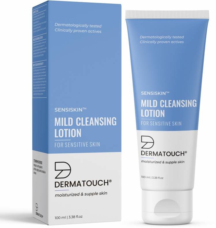 Dermatouch Mild Cleansing Lotion for Sensitive Skin| Moisturized Skin with Titanium Dioxide Price in India