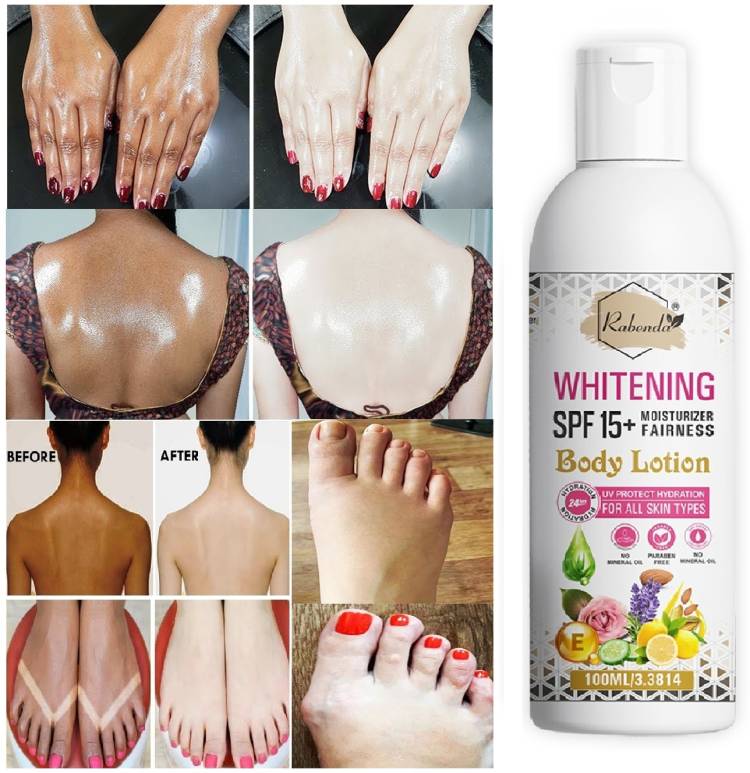 RABENDA Skin Whitening & Brightening Hand & Body Lotion SPF - 15+ (Pack of 1) Price in India