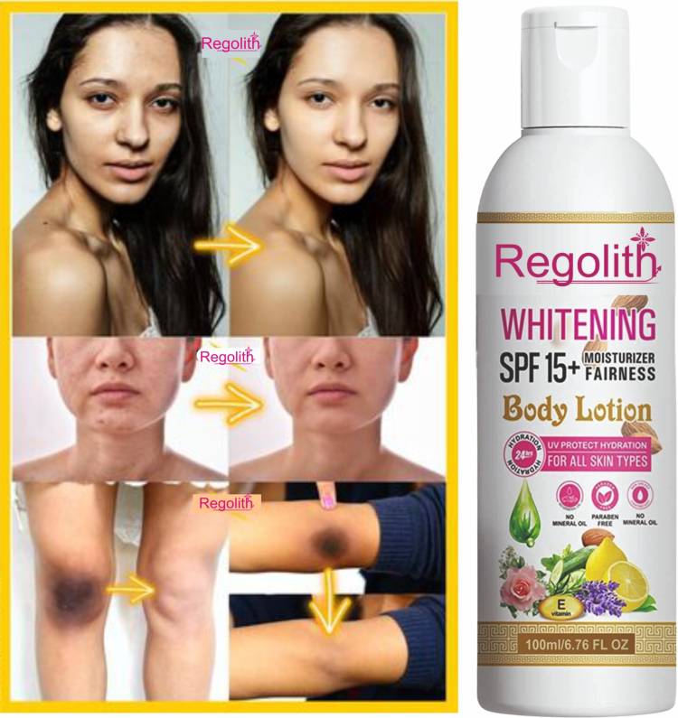 Regolith Natural Glow Cell Repair SPF 15+ & Whitening Body Lotion For Face, Hand & Body Price in India