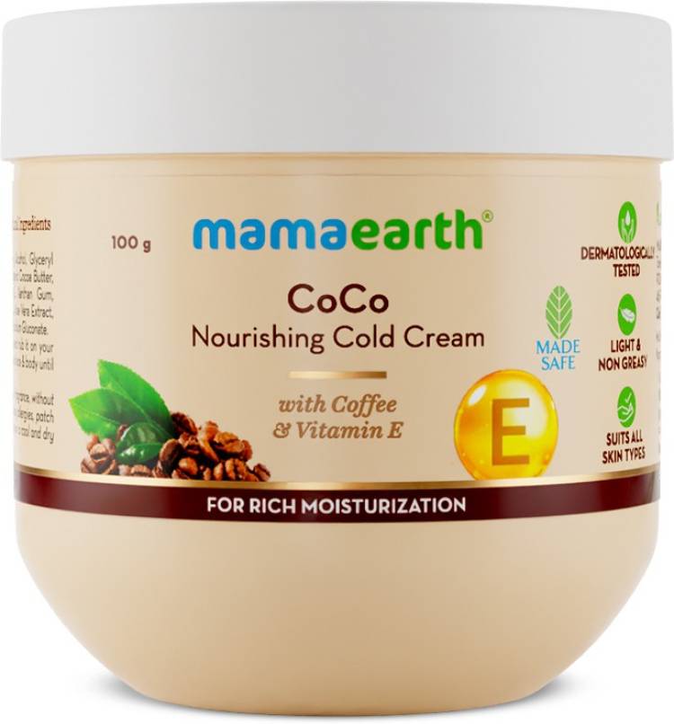 MamaEarth CoCo Nourishing Cold Cream For Dry Skin With Coffee and Vitamin E Price in India