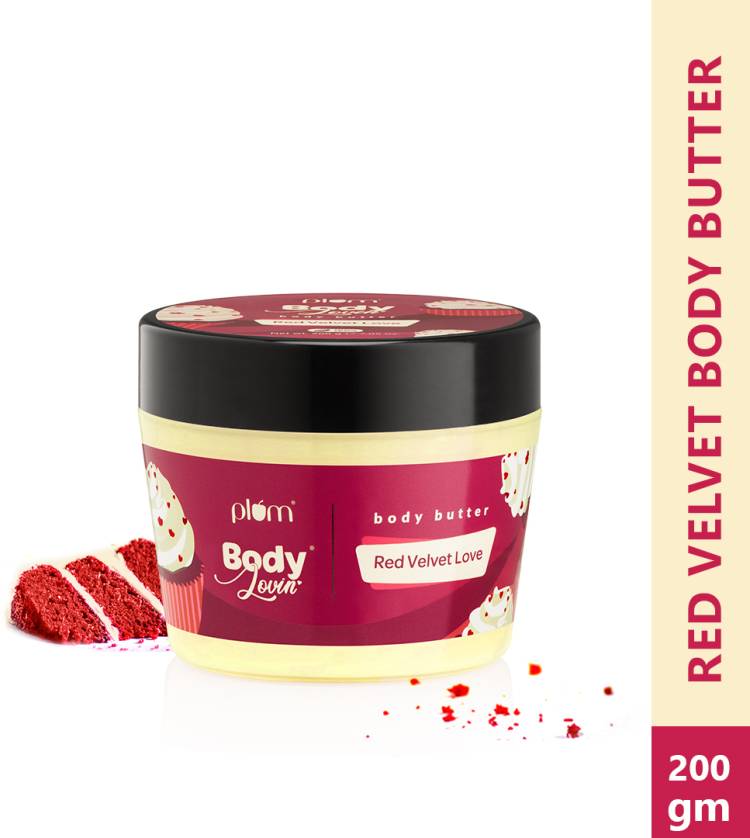 Plum BodyLovin’ Red Velvet Love Body Butter | Deeply Moisturizing | Warm Fragrance Price in India