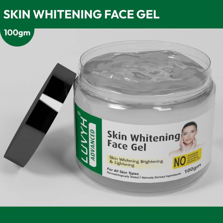 LUVYH Skin Whitening Face Massage Gel (100g) Whitening and Brightening Gel For Instant Natural Glow, Anti Pigmentation & Dark Spot Removal Formula for All Skin Types No Parabens, No Mineral Oil, No Sulphate, No Silicone Price in India