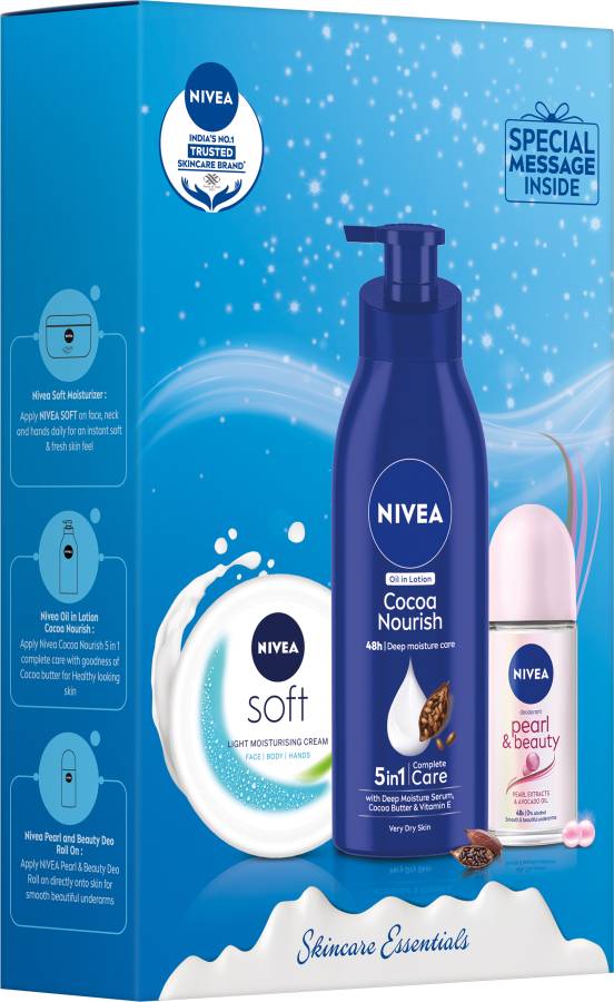 NIVEA BBD Special - Women's Grooming Kit (With Signed Celebrity Card) (Set of 3) Price in India