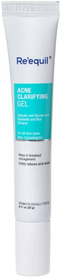 Re'equil ACNE CLARIFYING GEL FOR ACTIVE ACNE PIMPLE TREATMENT Price in India