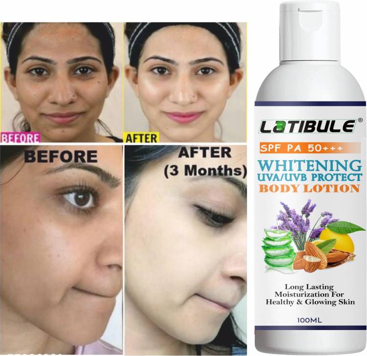 Latibule Whitening Body Lotion SPF PA 50 + Moisturiser Fairness For All Skin Type Price in India
