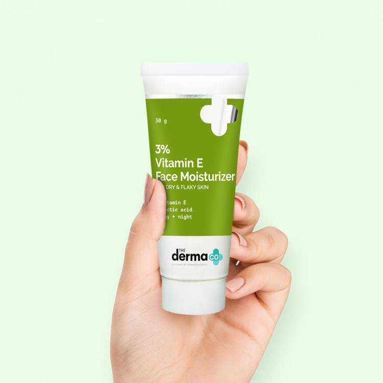 The Derma Co 3% Vitamin E Face Moisturizer with Vitamin E & Lactic Acid For Dry & Flaky Skin Price in India
