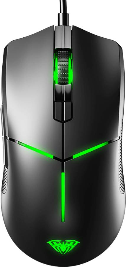 Aula F820 / Lightweight (120 gms) upto 6400 DPI, 8 buttons with Software, RGB Wired Optical  Gaming Mouse