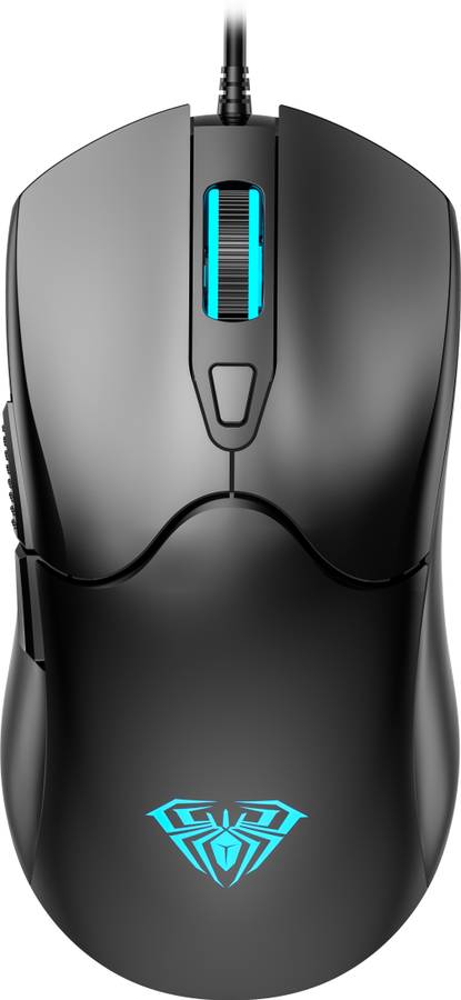 Aula S13 / Viper Design, Lightweight (110 gm),6 buttons,upto 3600 DPI,Rainbow Backlit Wired Optical  Gaming Mouse