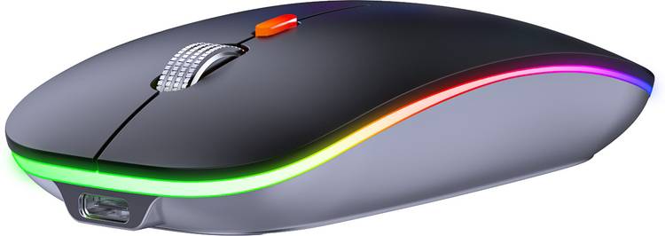 Offbeat Dash-Pro Dual Bluetooth 5.1+5.0 & 2.4Ghz Wireless Wireless Optical  Gaming Mouse