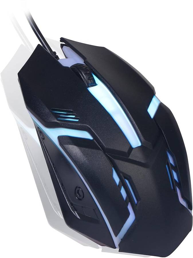 Elderbuy USB Wired Mouse With RGB Backlight Wired Optical  Gaming Mouse