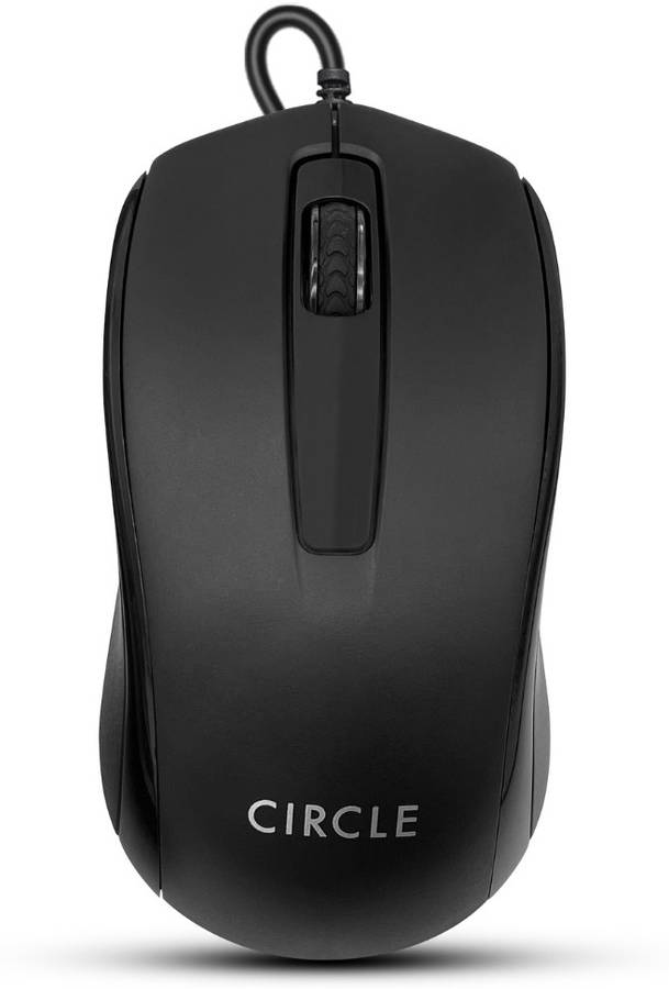 Circle CM327 Wired Optical Mouse Black An ergonomic design Wired Optical  Gaming Mouse