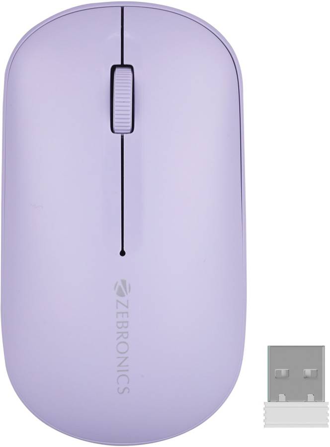 ZEBRONICS ZEB-PULSE 1200 DPI, Multidevice connectivity with Connection Toggle Button & On/Off Switch Wireless Optical Mouse