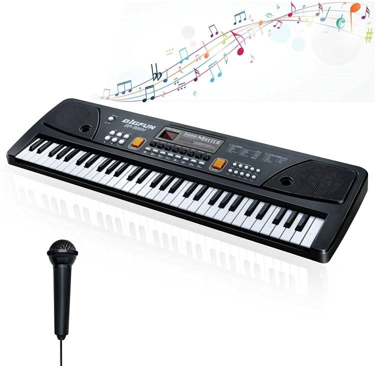 Kitts 49 key Piano Keyboard with Musical Sound And Micro Phone