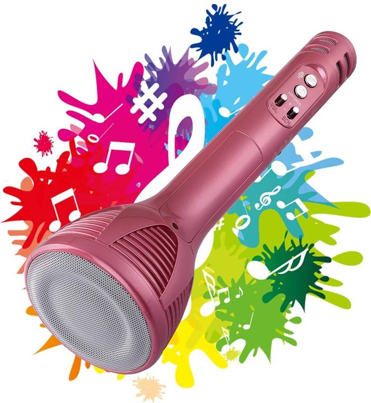 Zyamalox Handheld Wireless Karaoke Mic Multi-Function Bluetooth Singing with Speaker