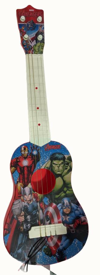 ROZZBY KID'S Cartoon Printed Plastic 4–String Acoustic Guitar