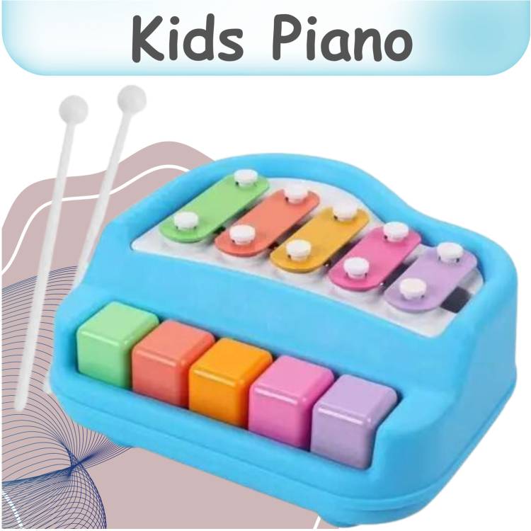 Nafhotoz 2 in 1 Baby Piano Xylophone Toy for Toddlers