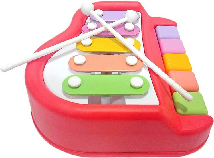 Tenmar Xylophone 2-in-1 Premium Piano 5 Key Scale Musical Toy For Kids - 517