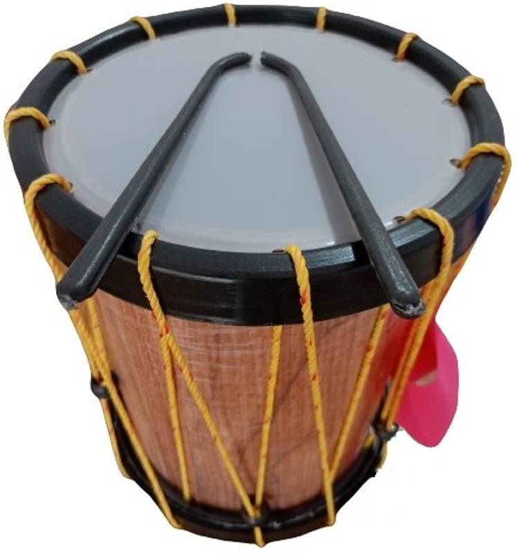 AZATTO Indian Made Extra Large size Musical Drum Chenda Dhol Toy for Kids with 2 Sticks