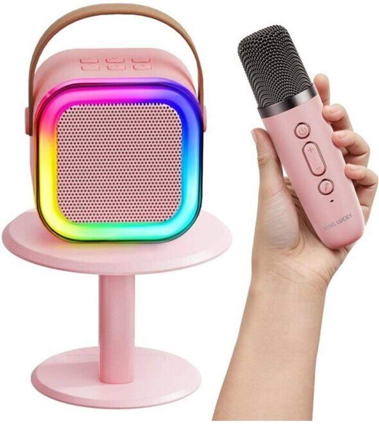 Xcillince Toys Portable Karaoke LED with Mic,Bluetooth Wireless Portable Speaker toy