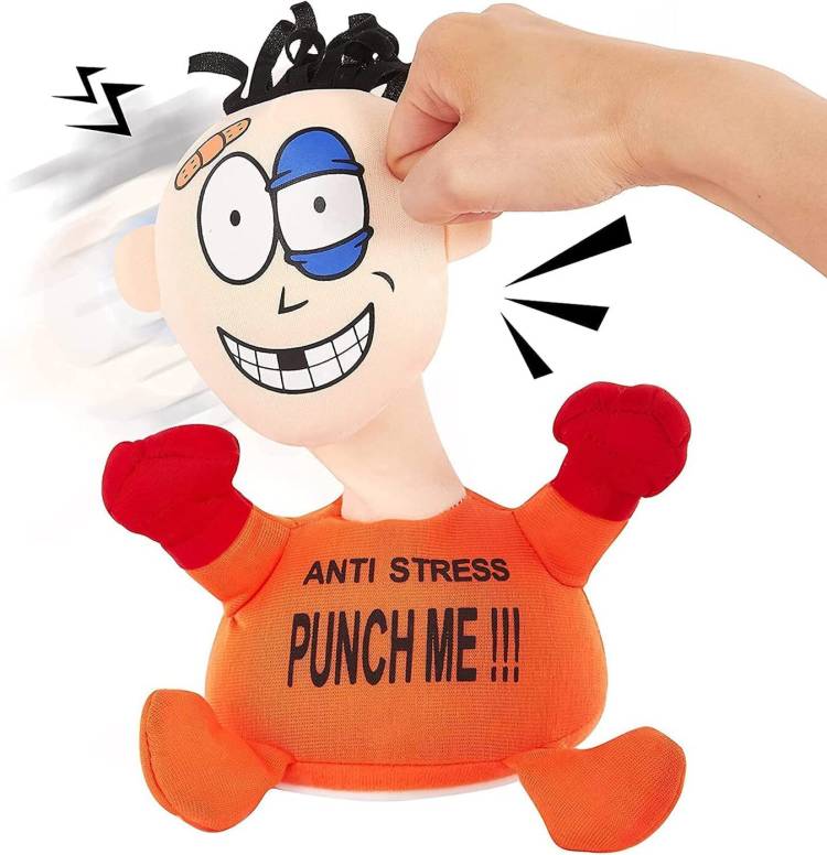 Chigy Wooh Punch Me Stress Relief Toy Musical Boxing Desk Toys