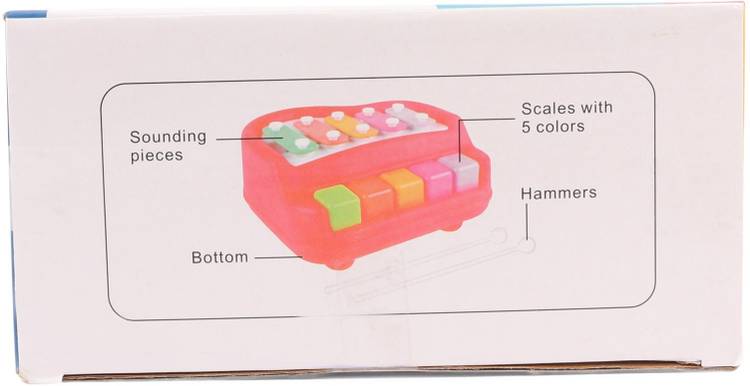 Nafhotoz Musical Piano Xylophone Plastic Non Toxic Non-Battery for Kids Toddlers