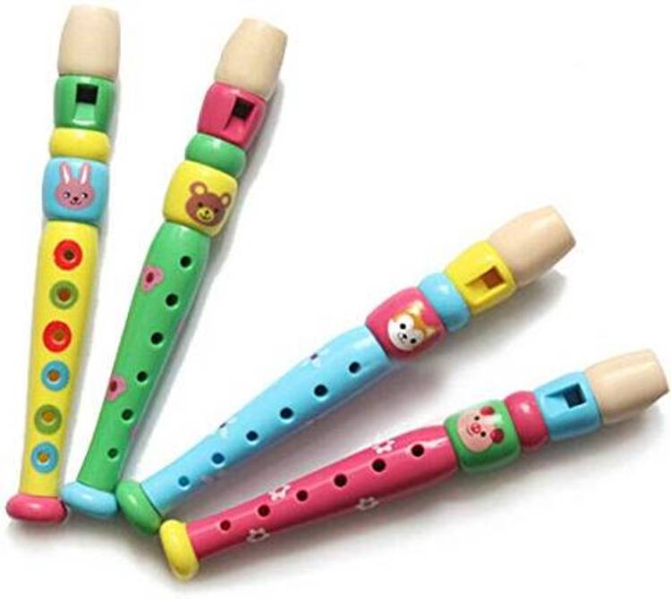 KUNYA Baby Toddler Educational Toy Kids Musical Instrument Wooden Flute Whistle Toy