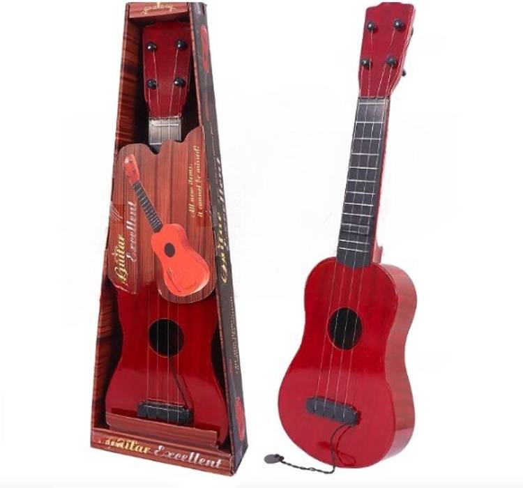Kavish Enterprise 4-String Excellent Guitar Learning Kids Toy, 18" (Assorted Color)